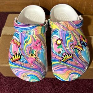 EUC Tie-dye Classic Crocs M8/W10